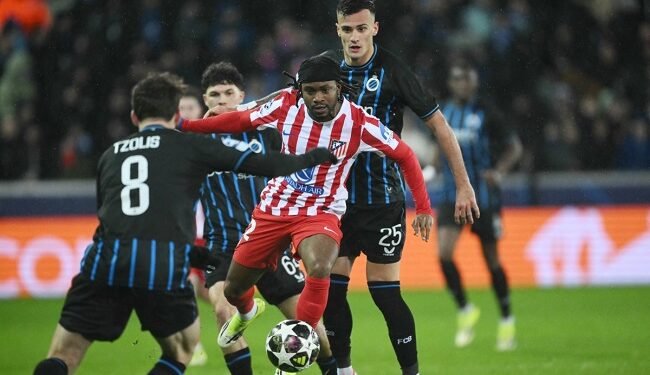 Lookman, Onyedika On Target As Atletico, Brugge Share Six-Goal Thriller
