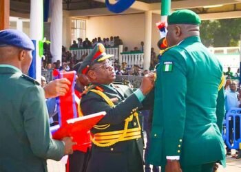 President Of Sierra Leone Julius Maada Bio Confers National Honours On Two Senior Nigerian Military Officers
