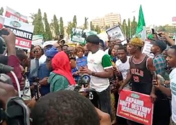 Occupy National Assembly Protest Begins In Abuja Over E-Transmission Of Election Results